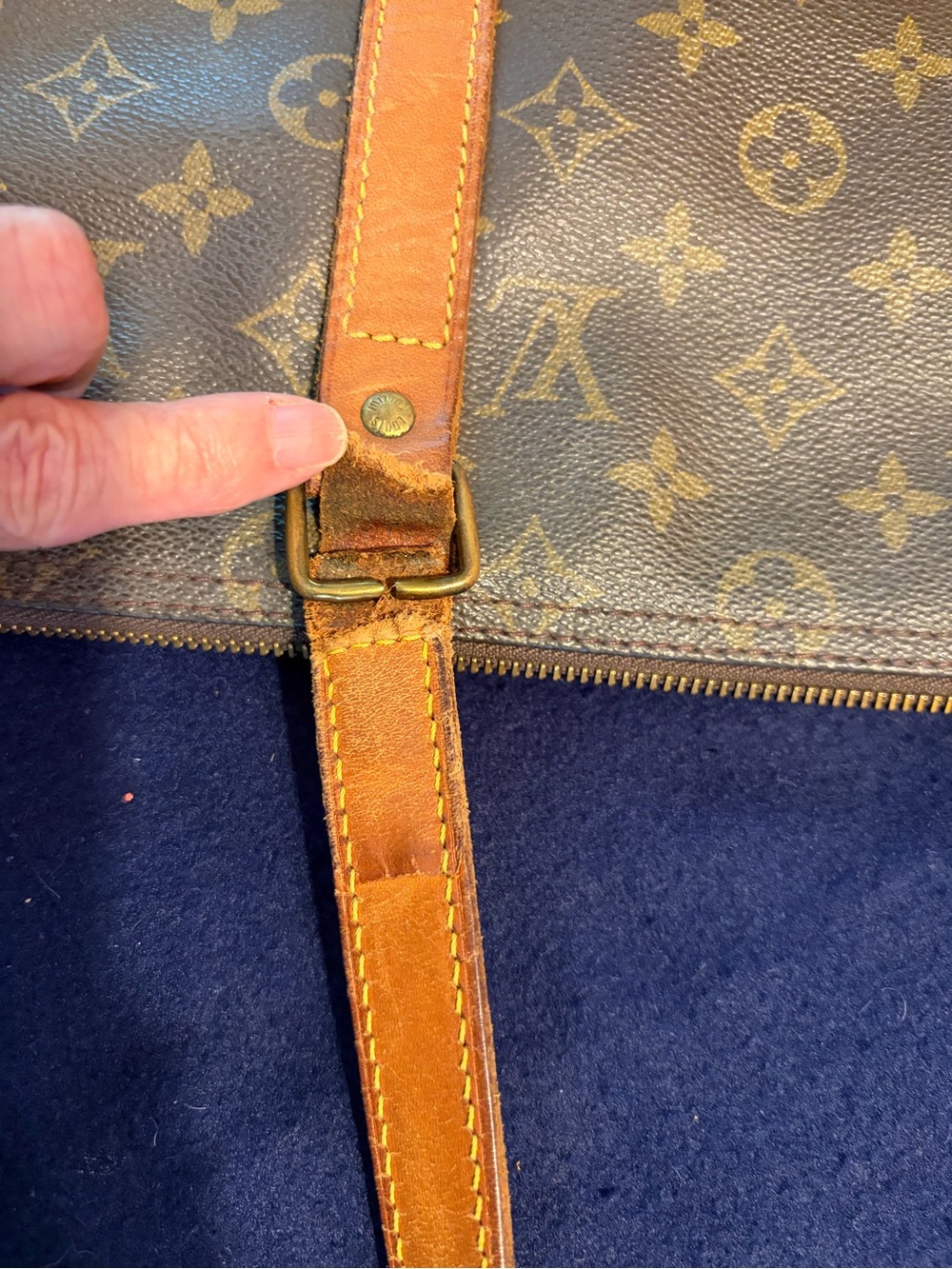 Authentic Louis Vuitton Monogram Sac Souple Shoulder Bag As-Is Needs Repair. - Picture 14 of 16